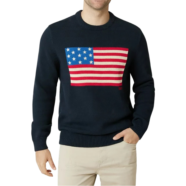 Men's Anti-Wrinkle Chain Sweater Cardigan Fashion Knitwear with Cashmere Zip Knitting Machine Pullover - 图片 2