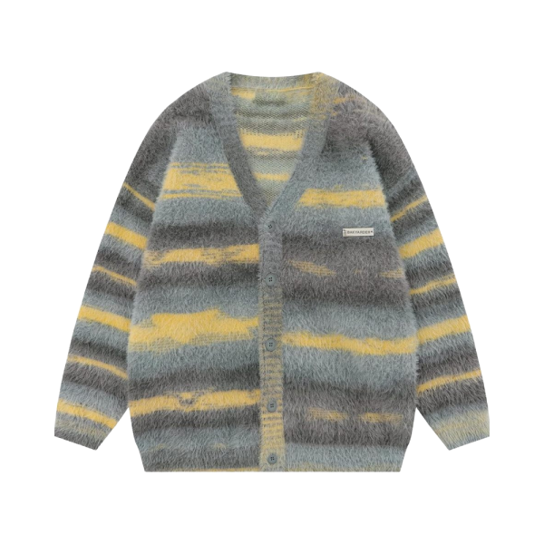 Wholesale Custom Wool and Cashmere Blend Cardigan Women's V-Neck Luxury Knit Sweater