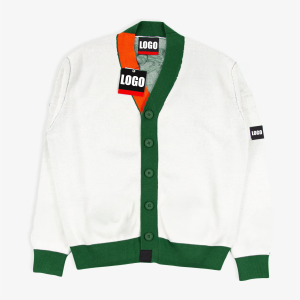 Custom Streetwear Jacquard Cardigan Sweater Factory OEM All Over Print Snake Graphic Knitwear V-Neck Button Jumper for Brands