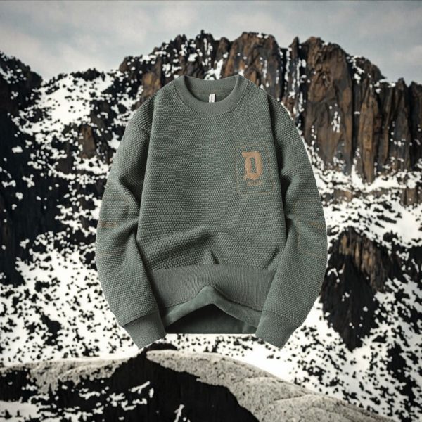 Custom Men's Thickened Warm Pullover Sweater Winter Crew Neck Logo Knitted Sweater Factory Wholesale Low Order Quantity - 图片 3