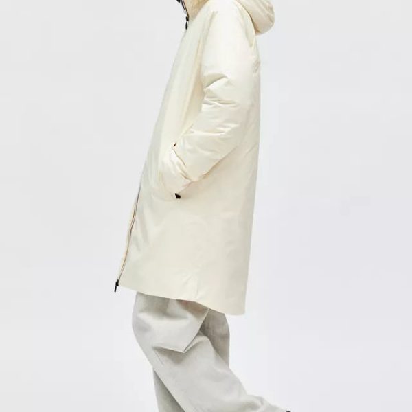 Stylish Minimalist Solid Color Hooded Long Womens Its Lightweight Windbreaker jacket Fabric Windproof Performance Versatile - 图片 4