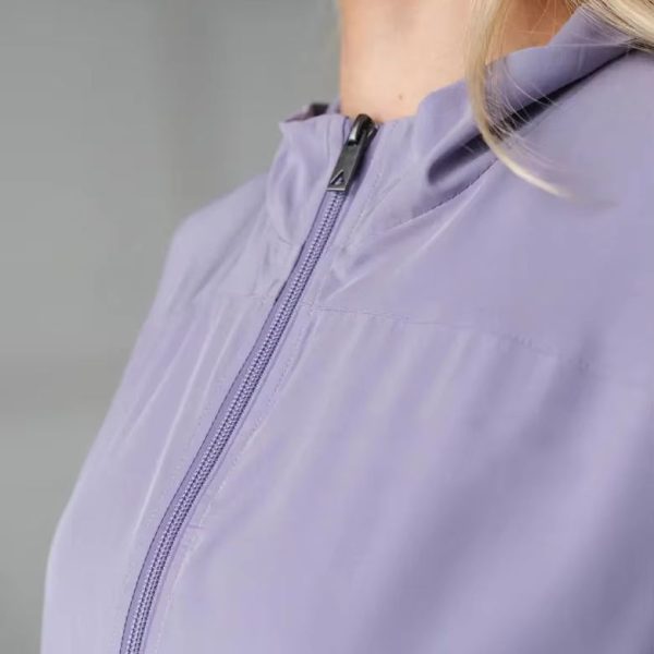 Women's Lightweight Breathable Sport Windbreaker Jacket Ladies Casual Athletic Running Cropped Zip-up Jacket Outerwear - 图片 4