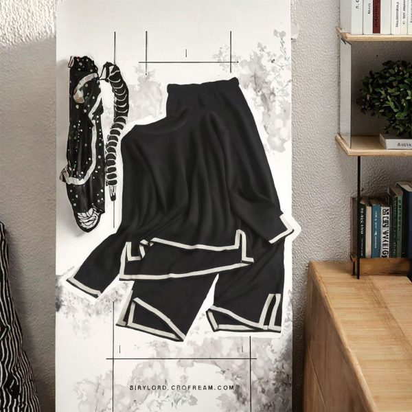 Women's Casual Two-Piece Set Solid Knitted Pullover Sweater Pants for Autumn Fashionable Ropa De Mujer Roupas Femininas Da Moda - 图片 2