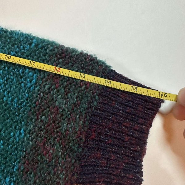 Wholesale Retro Multi-Color Blended Sweater - Abstract Pattern Patchwork Casual Knitwear Color Block Geometric Pattern Pullover - 图片 3