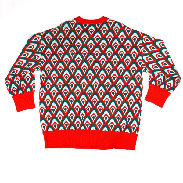 Ugly Christmas Sweater Wholesale Detachable Bear Pullover Festive Novelty Knitwear 3D Applique Jacquard Knitwear - 图片 2