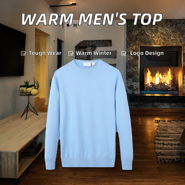 Nice Price Men's Casual Winter Jumper Solid Color Sweater Custom Logo Machine Woven Light Weight Premium Quality Zipper - 图片 2
