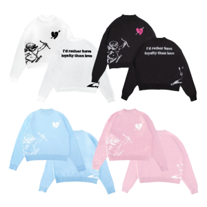 Men Crew Neck Jacquard Knit Sweater Custom Pattern Logo Wholesale Long Sleeve Dropped Shoulders Anti-Wrinkle Winter Season