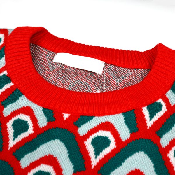 Ugly Christmas Sweater Wholesale Detachable Bear Pullover Festive Novelty Knitwear 3D Applique Jacquard Knitwear - 图片 4