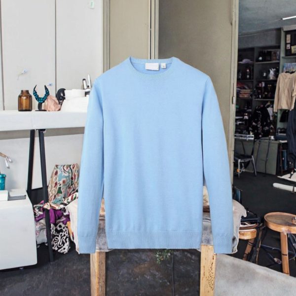 Nice Price Men's Casual Winter Jumper Solid Color Sweater Custom Logo Machine Woven Light Weight Premium Quality Zipper - 图片 3