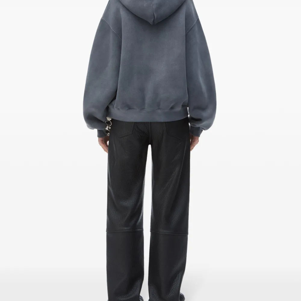 High-Street Artistic Line Streetwear Lightning Graphic Oversized Hoodie and Sweatpants Set with Kangaroo Pocket - 图片 4