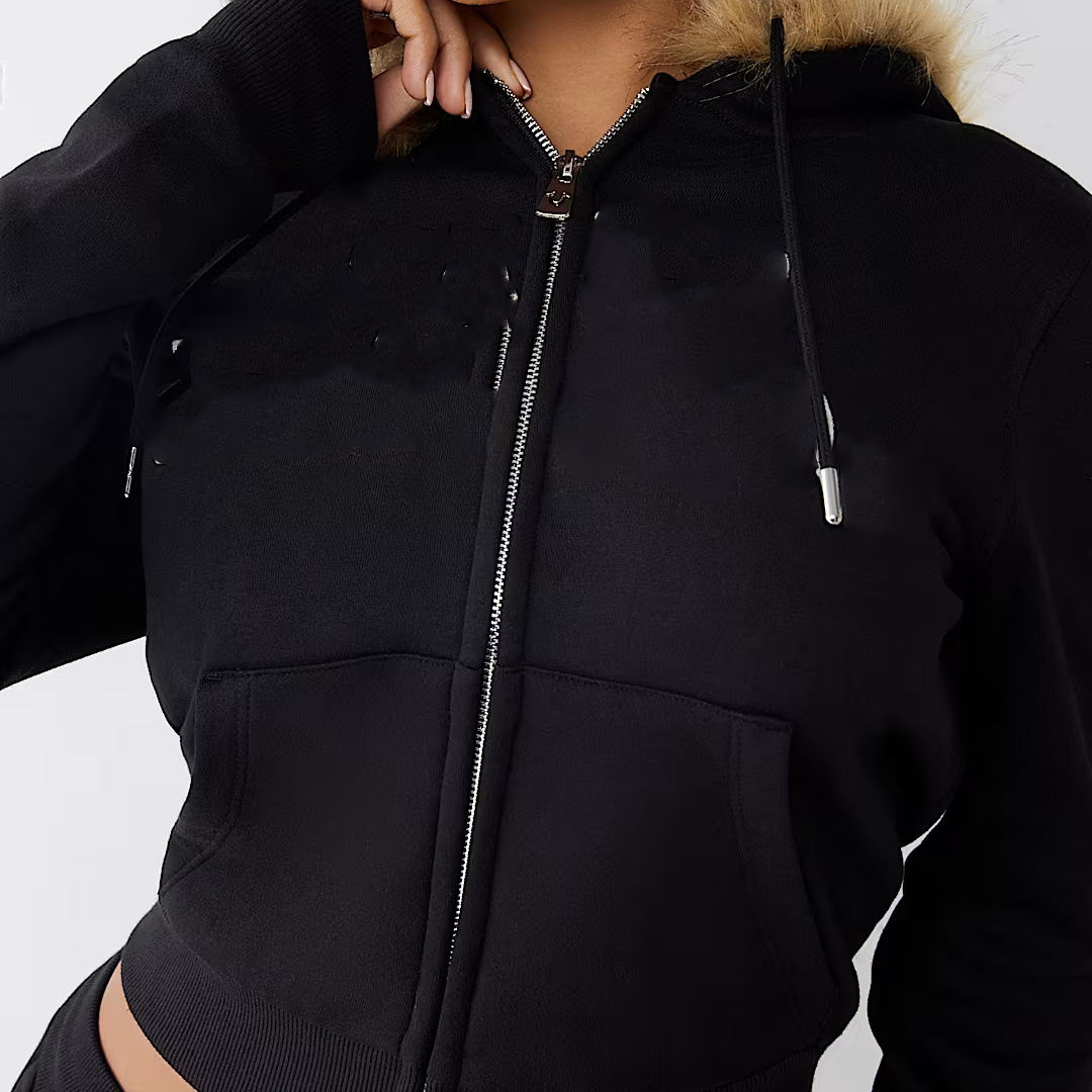 Customize Oversized Acid Wash Boxy Cropped Zip up Hoodie | Heavyweight Fleece Girls Fashion Hoodie Full-Zip High-Street