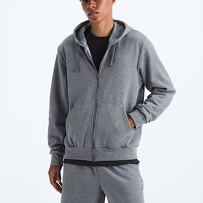 Customized High Quality OEM Men's Classic Fit Full Zip Hoodie | Essential Cotton Fleece Hooded Mid-Weight for Man