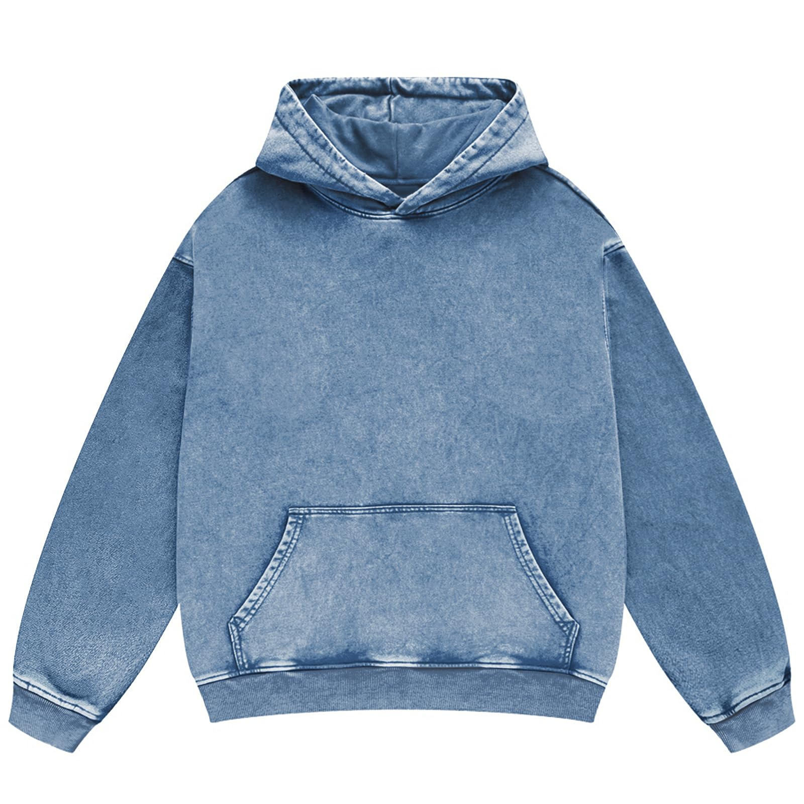 OEM SERVICE Solid Mens Acid Wash Hoodie Oversized Vintage Hoodies Heavyweight Distress Washed Sweatshirt High Quality Hoodie